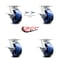 Service Caster 5 Inch Kingpinless Solid Poly Wheel Caster Brakes 2 Swivel Locks SCC, 4PK SCC-KP30S520-SPUR-SLB-BSL-2-SLB-2 - alternate 2